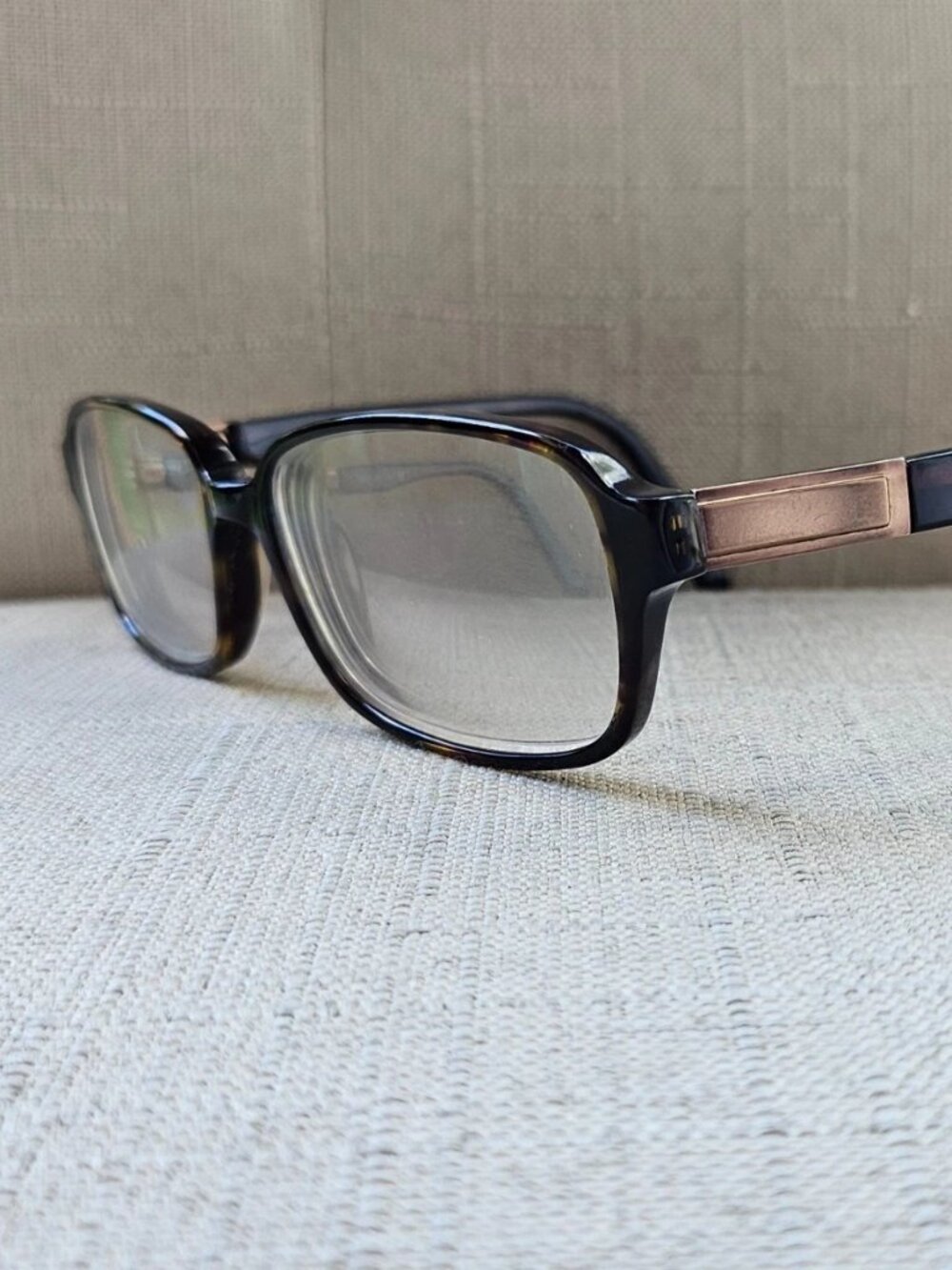 Vintage Safilo Men Eyeglasses Frame Dark Brown Tortoise Eyewear Elasta Italy